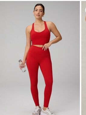 Anywhere Cropped Built-In Bra Tank + Define High-Waisted Legging 2-Piece Outfit